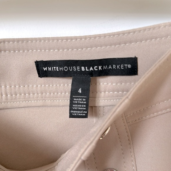 WHBM Petite Lace Utility Boot Skirt Tan NEW - Picture 7 of 9